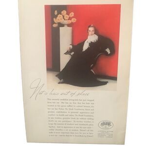 Vintage 1933 Body By Fisher Not a Hair Out of Place Ad Advertisement